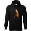 Kapybara s vypláznutým jazykom čierna fotka - Mikina pánska Cape s kapucňou - 2XL ( Čierna ) Kapybara s vypláznutým jazykom čierna fotka - Mikina pánska Cape s kapucňou - 2XL ( Čierna )