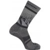 Salomon Ponožky Retro Wool Crew Black/Asphalt Salomon Ponožky Retro Wool Crew Black/Asphalt