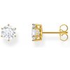 Thomas Sabo H2301-414-14 Gold-plated Ear Studs with white Brilliant-cut Stone 6,0 mm Thomas Sabo H2301-414-14 Gold-plated Ear Studs with white Brilliant-cut Stone 6,0 mm