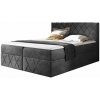 Wilsondo Čalúnená boxspring posteľ Paros Lux s vrchným matracom - tmavosivá Kronos Rozmer: 180x200 Wilsondo Čalúnená boxspring posteľ Paros Lux s vrchným matracom - tmavosivá Kronos Rozmer: 180x200