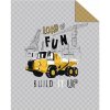 DETEXPOL Přehoz na posteľ Stavba dumper Polyester, 170/210 cm DETEXPOL Přehoz na posteľ Stavba dumper Polyester, 170/210 cm