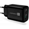 CONNECT IT Wanderer2 GaN nabíjecí adaptér 1×USB-C + 1xUSB-A, 33W PD, ČERNÝ (CWC-2080-BK) CONNECT IT Wanderer2 GaN nabíjecí adaptér 1×USB-C + 1xUSB-A, 33W PD, ČERNÝ (CWC-2080-BK)