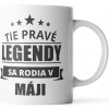 Sablio Hrnček Tie pravé legendy sa rodia v máji - 200 ml - espresso Sablio Hrnček Tie pravé legendy sa rodia v máji - 200 ml - espresso