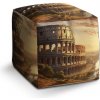 Sablio Taburet Cube Rím Koloseum Historic: 40x40x40 cm Sablio Taburet Cube Rím Koloseum Historic: 40x40x40 cm
