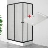 POINT BLACK LOR 120x80 Grape Obdĺžnikový sprchovací kút s akrylátovou vaničkou POINT BLACK LOR 120x80 Grape Obdĺžnikový sprchovací kút s akrylátovou vaničkou