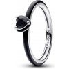 Prsteň PANDORA Me Čierne čakrové srdce 193088C01-50 Prsteň PANDORA Me Čierne čakrové srdce 193088C01-50