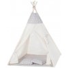 SPRINGOS Teepee stan pre deti Šedý s hviezdami