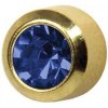 Studex Náušnice na piercing September Sapphire Plus 12 párov zlatá