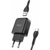 Cestovná nabíjačka HOCO USB + kábel typu C 2A N2 Vigor Black Cestovná nabíjačka HOCO USB + kábel typu C 2A N2 Vigor Black