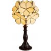 Clayre & Eef Žltá stolná lampa Tiffany Bloom - 21 * 21 * 38 cm E14 / max 1 * 25W - Clayre & Eef Clayre & Eef Žltá stolná lampa Tiffany Bloom - 21 * 21 * 38 cm E14 / max 1 * 25W - Clayre & Eef