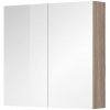 Mereo Aira CN717GD Ponte kúpeľňová galerka 80 cm, zrkadlová skrinka, dub Kronberg