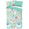 Bavlnené detské obliečky do postieľky v mentolovej farbe 100x135 cm Fantastic – Good Morning Bavlnené detské obliečky do postieľky v mentolovej farbe 100x135 cm Fantastic – Good Morning
