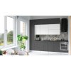 Kuchynská linka DAFNI 280cm Biela + grafit Kuchynská linka DAFNI 280cm Biela + grafit
