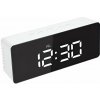 Verk 01457 Multifunkčné zrkadlové hodiny s budíkom a teplomerom bielej Verk 01457 Multifunkčné zrkadlové hodiny s budíkom a teplomerom bielej