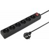 PremiumCord Prodlužovací přívod 230V 3m 6 zásuvek + vypínač, černý ppa6k-03bk PremiumCord Prodlužovací přívod 230V 3m 6 zásuvek + vypínač, černý ppa6k-03bk