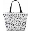 Dámska taška Frida Kahlo shopper 31 L biela