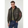 Bunda Alpha Industries MA-1 D-Tec pánska, zelená farba, zimná 183110.413 S Bunda Alpha Industries MA-1 D-Tec pánska, zelená farba, zimná 183110.413 S