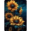 Norimpex Puzzle diamantové maľovanie Slnečnice v noci 30 x 40 cm 1-39 dielov