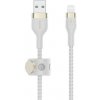 Belkin BOOST CHARGE™ Lightning/USB-A kábel, 2m, biely - odolný PRE Flex Belkin BOOST CHARGE™ Lightning/USB-A kábel, 2m, biely - odolný PRE Flex