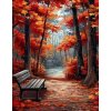 Norimpex diamantové malování Lavička v parku 30 x 40cm