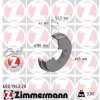 ZIMMERMANN Brzdový bubon 600.1963.20 ZIMMERMANN Brzdový bubon 600.1963.20