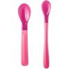 Canpol babies Plastové lžičky Termo 2 ks růžové Canpol babies Plastové lžičky Termo 2 ks růžové