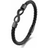 Amparo Miranda® Kožený náramok Nekonečno AM68, Farba čierna Amparo Miranda® Kožený náramok Nekonečno AM68, Farba čierna