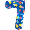 Folat Balónik fóliový číslo 7 Lentilky 86 cm Folat Balónik fóliový číslo 7 Lentilky 86 cm