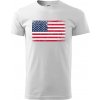 USA vlajka - Klasické pánske tričko vyššej gramáže - 2XL ( Biela ) USA vlajka - Klasické pánske tričko vyššej gramáže - 2XL ( Biela )