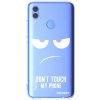 Picasee silikónový prehľadný obal pre Huawei P Smart 2019 - Nesiahajte mi na telefón Picasee silikónový prehľadný obal pre Huawei P Smart 2019 - Nesiahajte mi na telefón