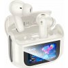 Hoco Bezdrátová Bluetooth sluchátka s dotykovou obrazovkou TWS ANC + ENC EQ21 bílá Hoco Bezdrátová Bluetooth sluchátka s dotykovou obrazovkou TWS ANC + ENC EQ21 bílá