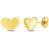 Vuch Romantické pozlátené náušnice srdiečka Amoria Gold Vuch Romantické pozlátené náušnice srdiečka Amoria Gold