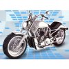 Pohľadnica strieborná motorka Pohľadnica strieborná motorka