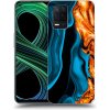 Picasee silikónový prehľadný obal pre Realme 8 5G - Gold blue Picasee silikónový prehľadný obal pre Realme 8 5G - Gold blue
