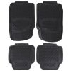 Koberce Gumenné SIXTOL Car Mat Uni Sada 3, komplet, 4 ks