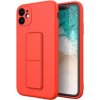 MG Kickstand silikónový kryt na iPhone 12, červený MG Kickstand silikónový kryt na iPhone 12, červený
