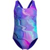 Dievčenské jednodielne športové plavky Speedo, SPLASHBACK fialová,tyrkysová, 11-12Y Dievčenské jednodielne športové plavky Speedo, SPLASHBACK fialová,tyrkysová, 11-12Y