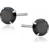 Olivie Strieborné náušnice BLACK RHODIUM 9900 Průměr: 7mm Ag 925; ≤0,6 g. Olivie Strieborné náušnice BLACK RHODIUM 9900 Průměr: 7mm Ag 925; ≤0,6 g.