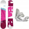 Raven Style Pink dámsky snowboard + Gravity G2 Lady white viazanie - 150 cm + M (EU 38-42) Raven Style Pink dámsky snowboard + Gravity G2 Lady white viazanie - 150 cm + M (EU 38-42)