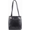 Kabelka batoh Cereta kožená - čierna černá Kabelka batoh Cereta kožená - čierna černá