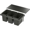 VS ENVI Flex systém na třídění odpadu KB 900 mm, 3 × 20 litrů, lava VS ENVI Flex systém na třídění odpadu KB 900 mm, 3 × 20 litrů, lava