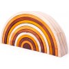 Bigjigs Toys Bigjigs Baby Drevené skladacie Rainbow Natural Large Bigjigs Toys Bigjigs Baby Drevené skladacie Rainbow Natural Large