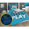 DETEXPOL Obliečky Play Game blue svietiace Bavlna, 140/200, 70/80 cm