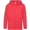 Mikina detská Fruit of the Loom Kids Premium Hooded - červená, 164 Mikina detská Fruit of the Loom Kids Premium Hooded - červená, 164