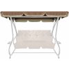 Aga Strecha na záhradnú hojdačku GRANDLUX Light Brown 212x117cm Aga Strecha na záhradnú hojdačku GRANDLUX Light Brown 212x117cm