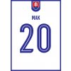Superfutbal Maketa dresu Slovensko, biela Rozmer: A2, Meno a číslo: Mak 20 biela Superfutbal Maketa dresu Slovensko, biela Rozmer: A2, Meno a číslo: Mak 20 biela