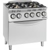 Bartscher Plynový sporák 900, 4 horáky + elektrická rúra EBO 2/1 GN | Bartscher Bartscher Plynový sporák 900, 4 horáky + elektrická rúra EBO 2/1 GN | Bartscher