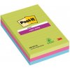 Samolepiaci bloček Post-it Super Sticky 101 mm x 152 mm XXL, dúhové farby, linajkové, 3 bločky po 90 lístkov Samolepiaci bloček Post-it Super Sticky 101 mm x 152 mm XXL, dúhové farby, linajkové, 3 bločky po 90 lístkov