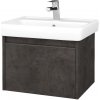 Dreja Kúpeľňová skrinka BONO SZZ 60 (umývadlo Q) - D16 Tmavý betón / Úchytka T34 / D16 Tmavý betón Dreja Kúpeľňová skrinka BONO SZZ 60 (umývadlo Q) - D16 Tmavý betón / Úchytka T34 / D16 Tmavý betón