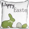 Eurofirany Veľkonočná obliečka ová na vankúš, zajko v zelenom - Happy Easter Zamat 45x45 cm Eurofirany Veľkonočná obliečka ová na vankúš, zajko v zelenom - Happy Easter Zamat 45x45 cm
